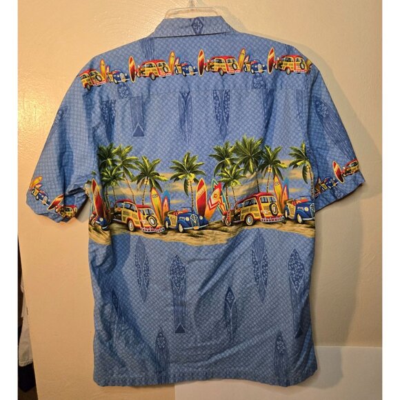 Royal Creation Men's Surfside Hawaiian Style Short Sleeve Button Down Size Large - Picture 2 of 4